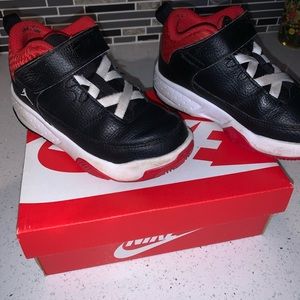 Red and Black Jordan high tops kids/toddler size 11